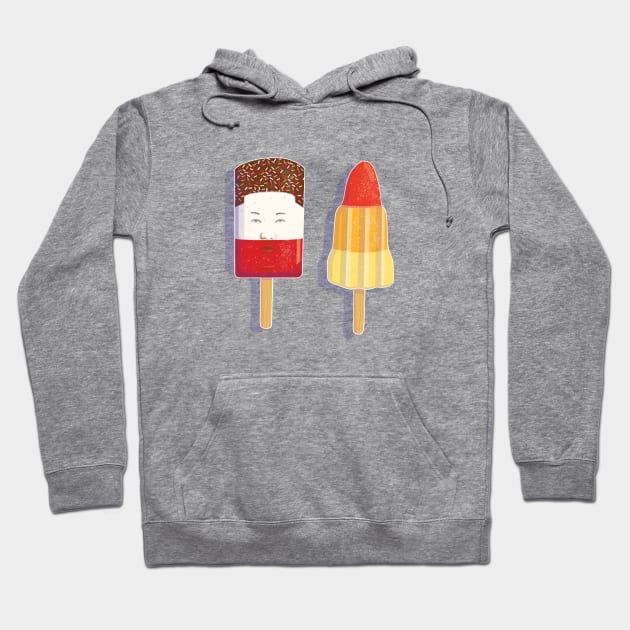 Kim Jong Un Rocket Man Hoodie by michaelsmithart